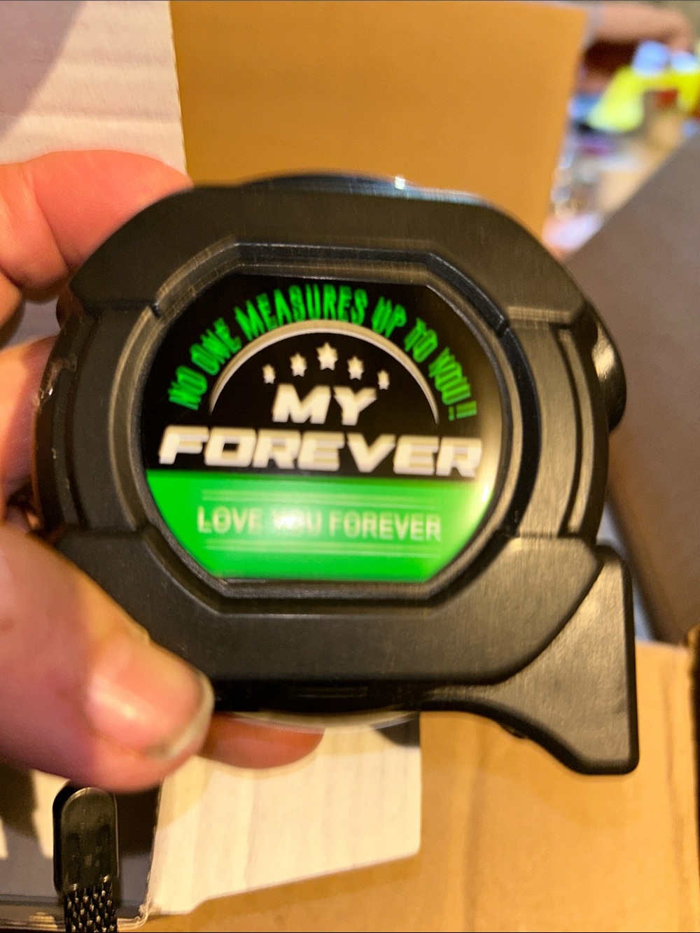 Forever 21 Black and Green My Forever Tape Measure